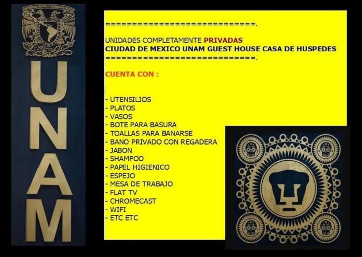 Ciudad De Mexico Unam Guest House Casa De Huespedes Exteriör bild